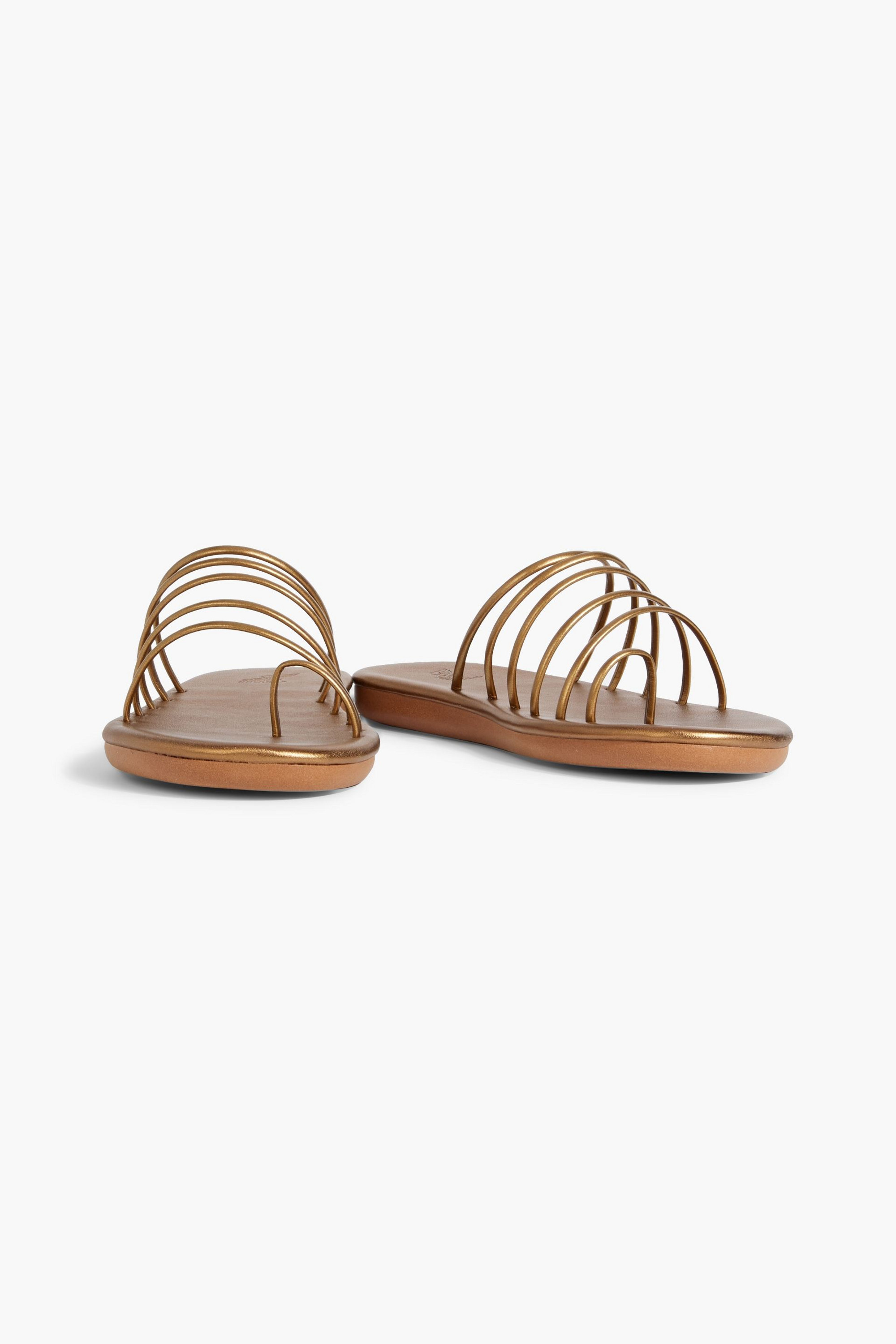 Ancient Greek Sandals Sanni metallic sandals thumbnail