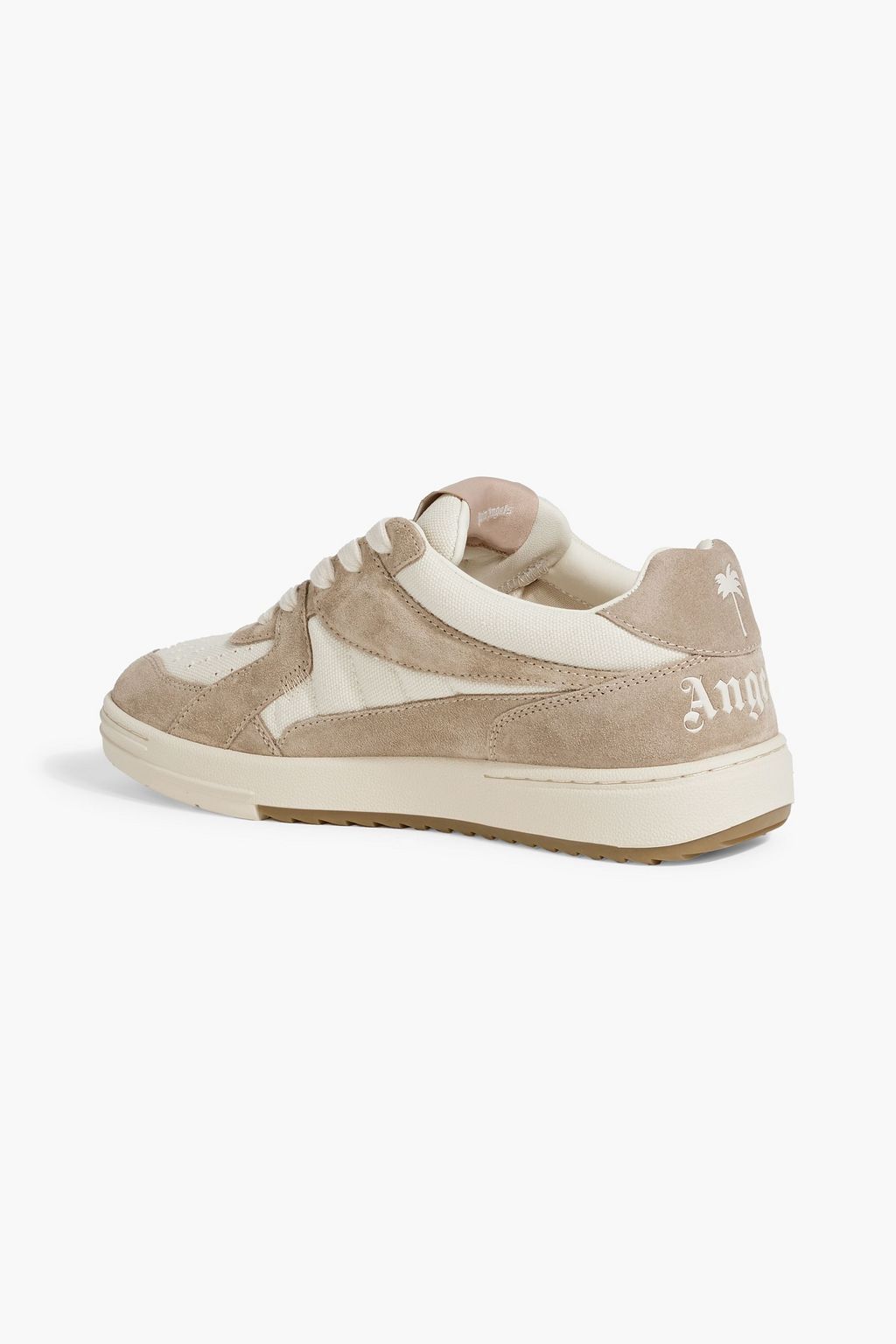 PALM ANGELS University canvas and suede sneakers