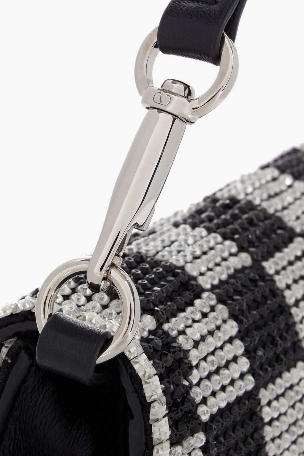 VALENTINO GARAVANI Locò embellished leather shoulder bag