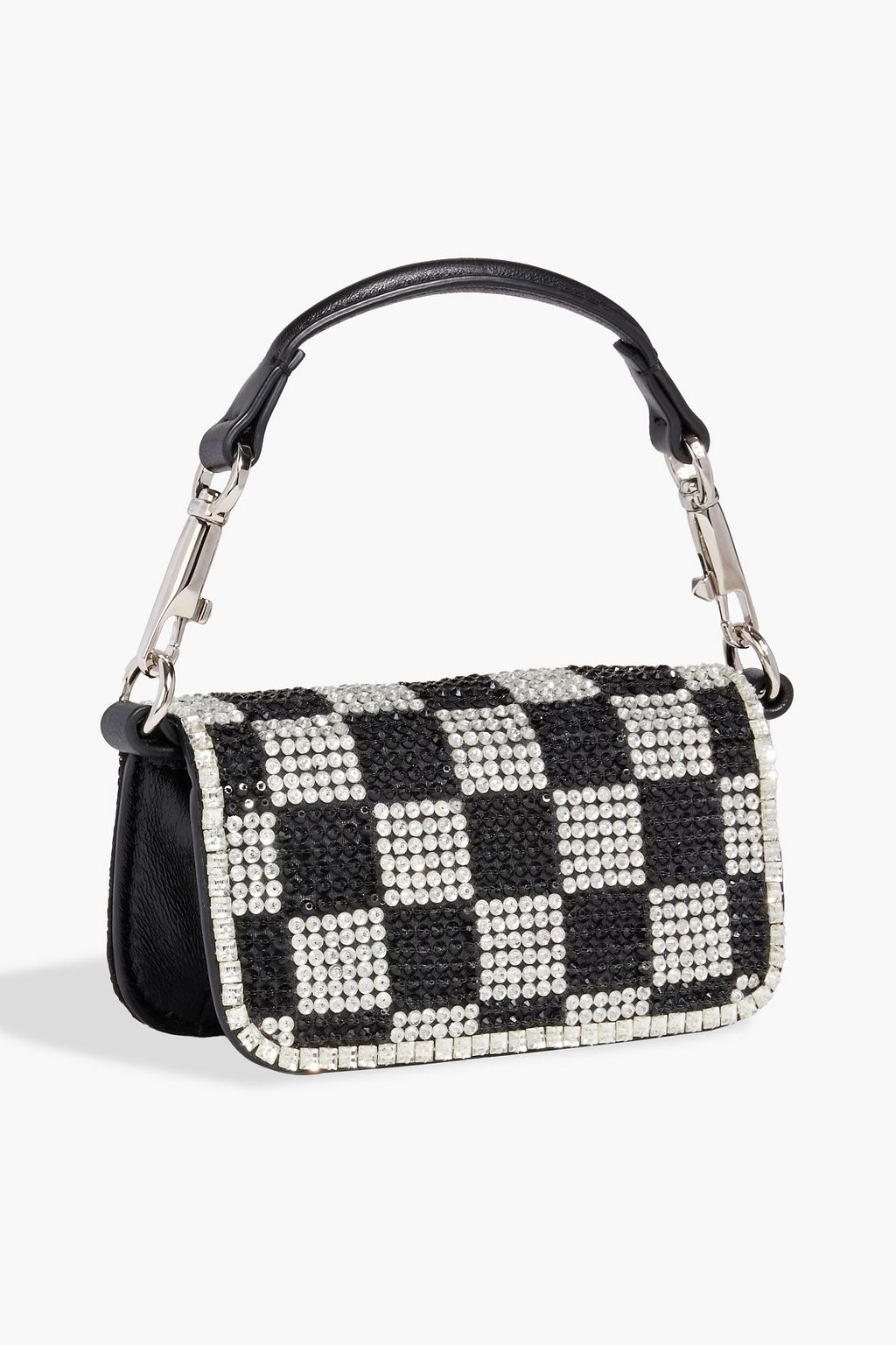 VALENTINO GARAVANI Locò embellished leather shoulder bag