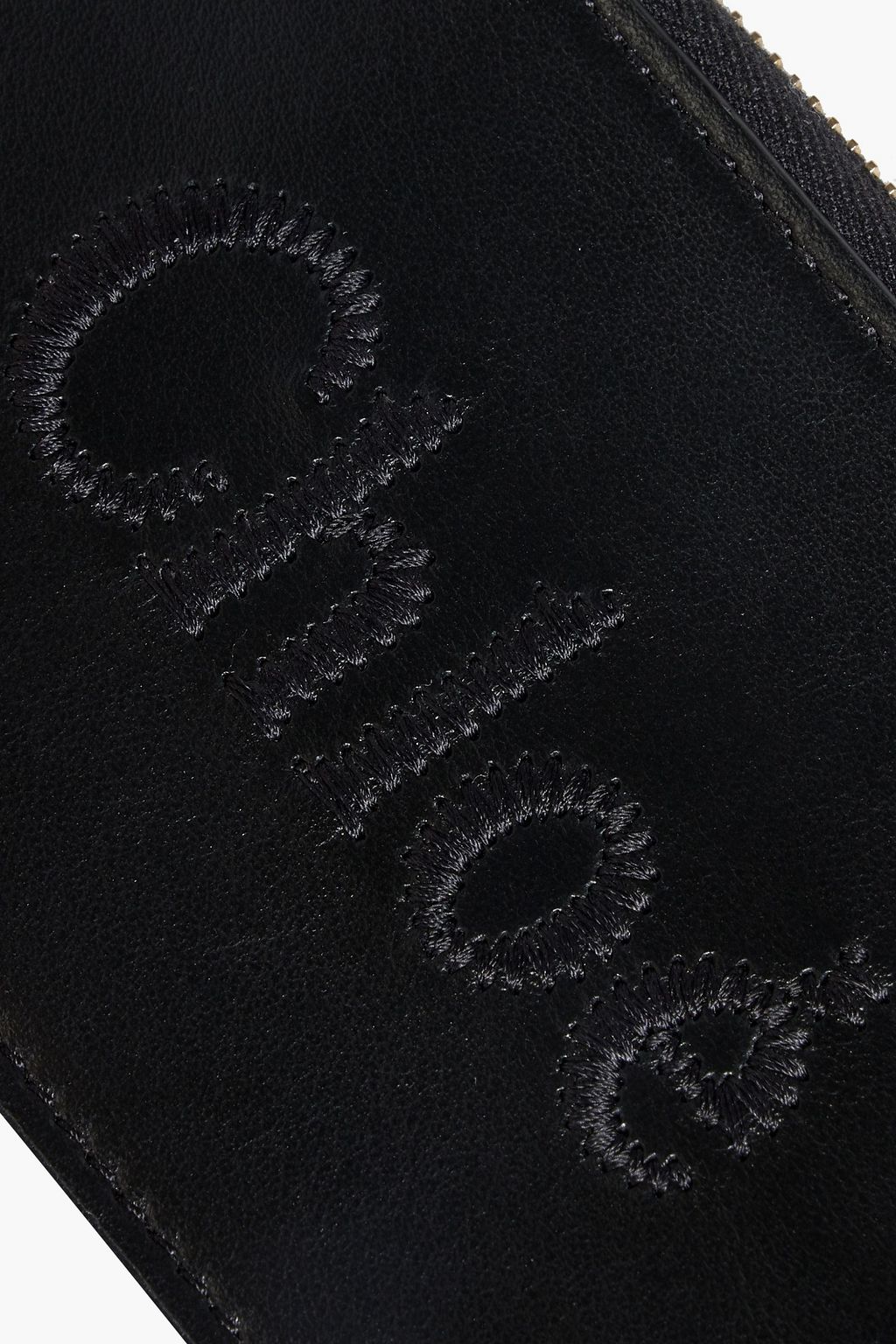 CHLOÉ Sense embroidered leather wallet