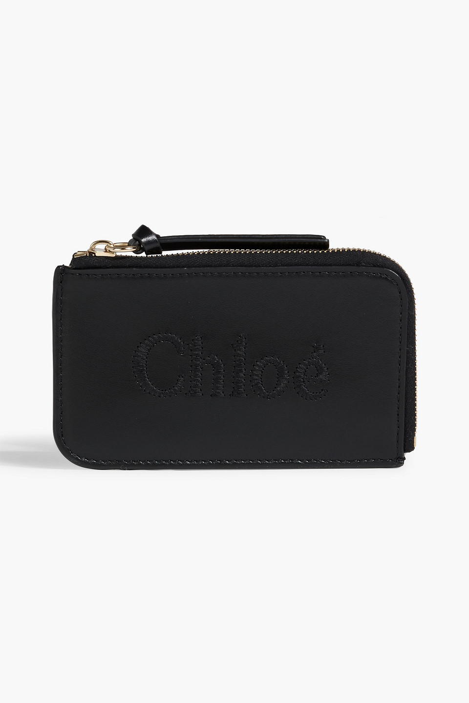 Chloé Sense Embroidered Leather Wallet