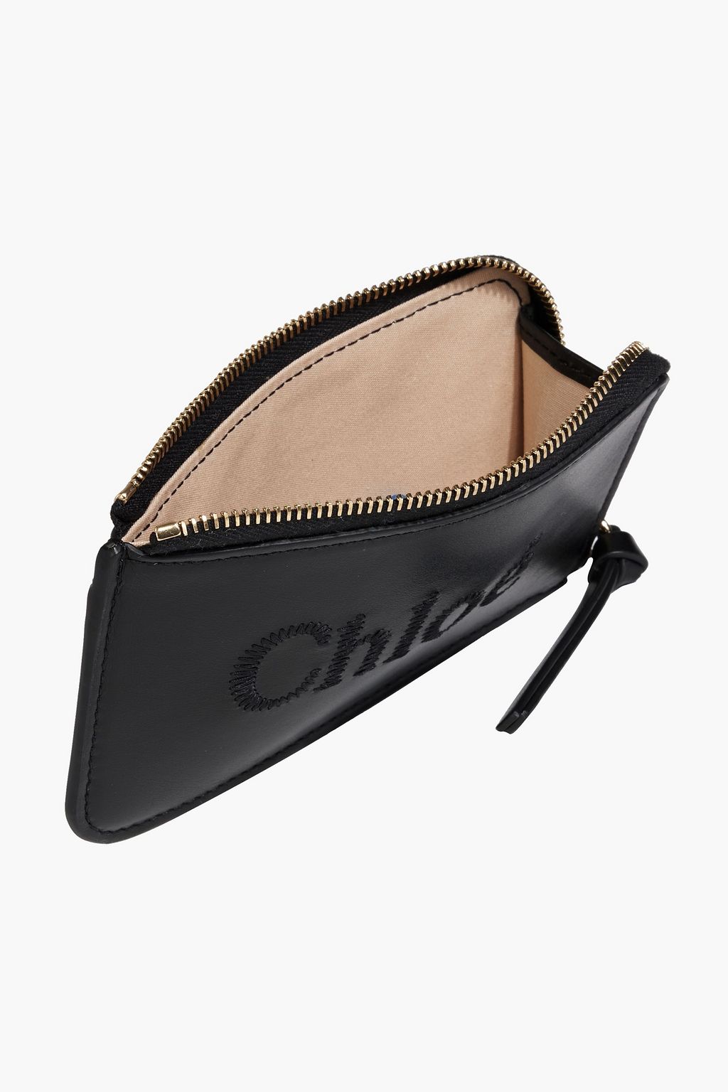 CHLOÉ Sense embroidered leather wallet