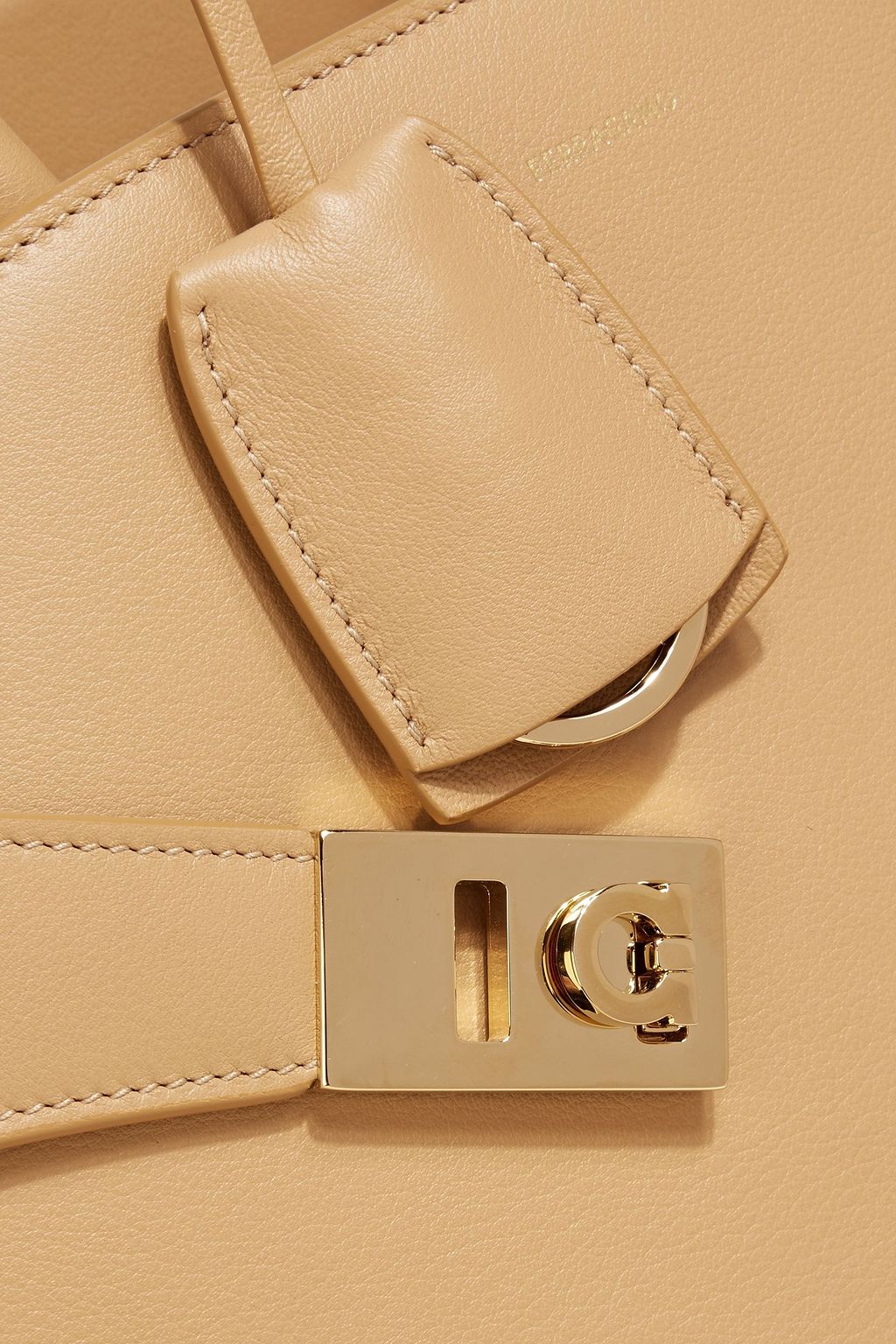 FERRAGAMO Hug textured-leather tote