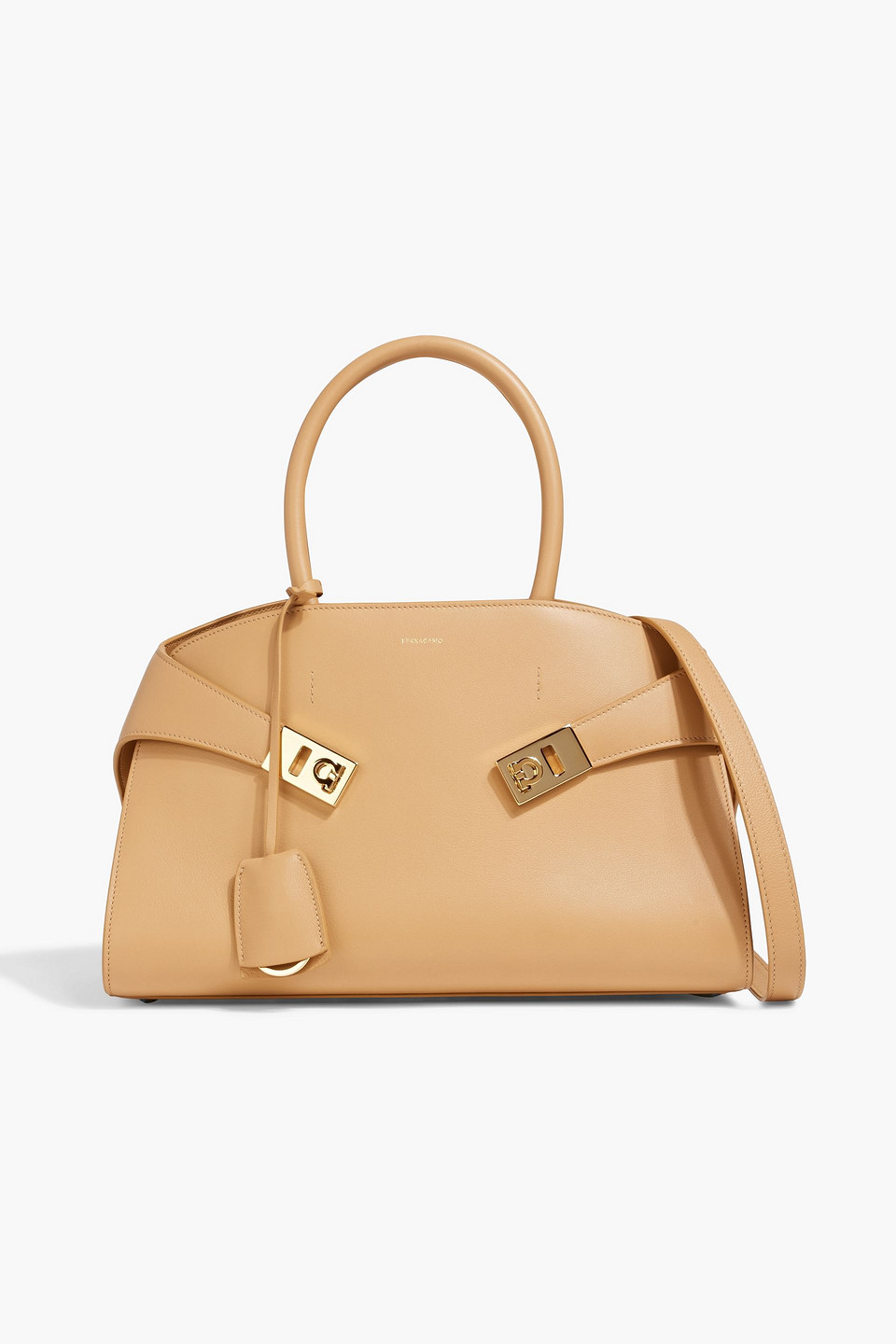 Ferragamo Hug Textured-leather Tote