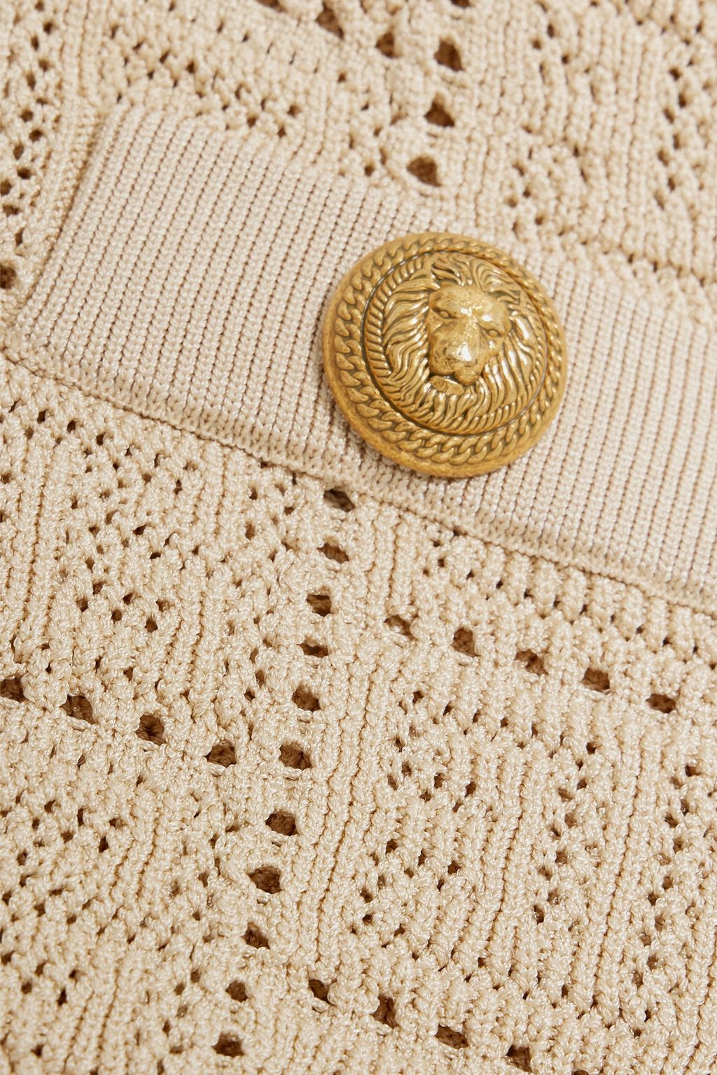 BALMAIN Pointelle-knit shorts