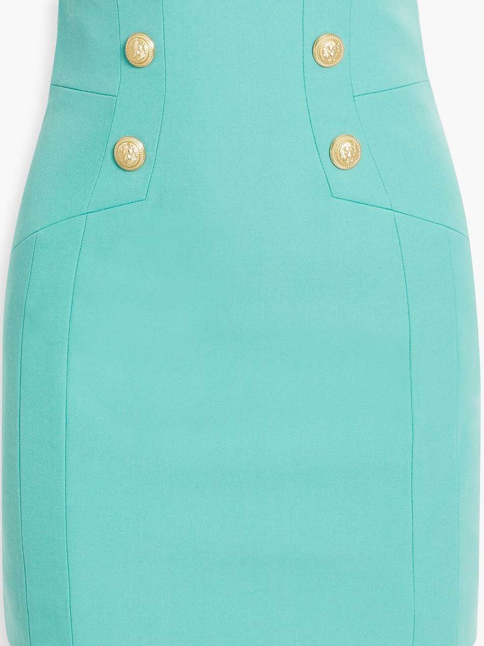 wool-crepe mini skirt