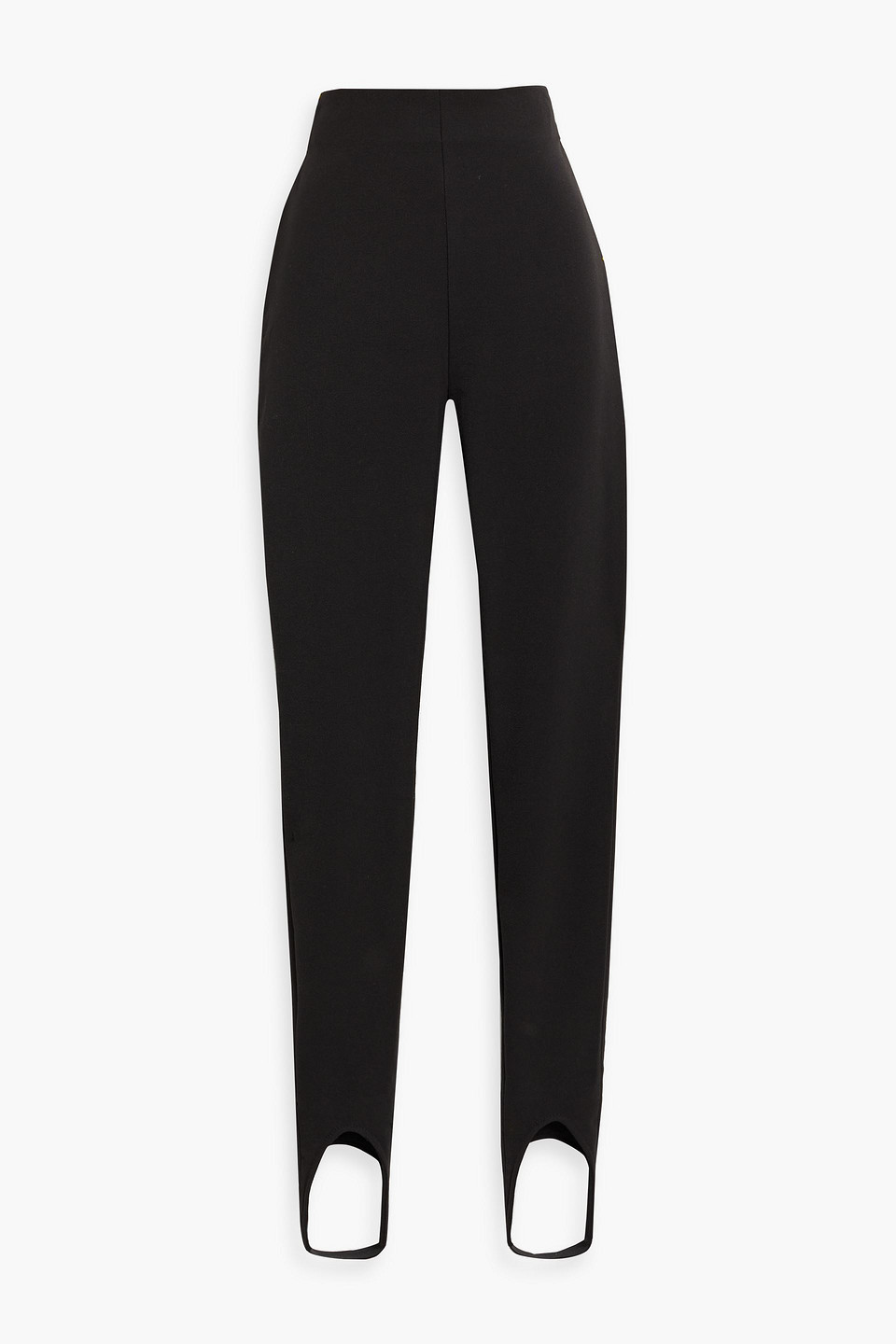 Balmain Cotton-blend Stirrup Leggings In Black