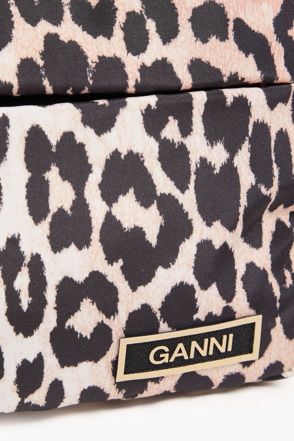 GANNI シェル ショルダーバッグ レオパードプリント