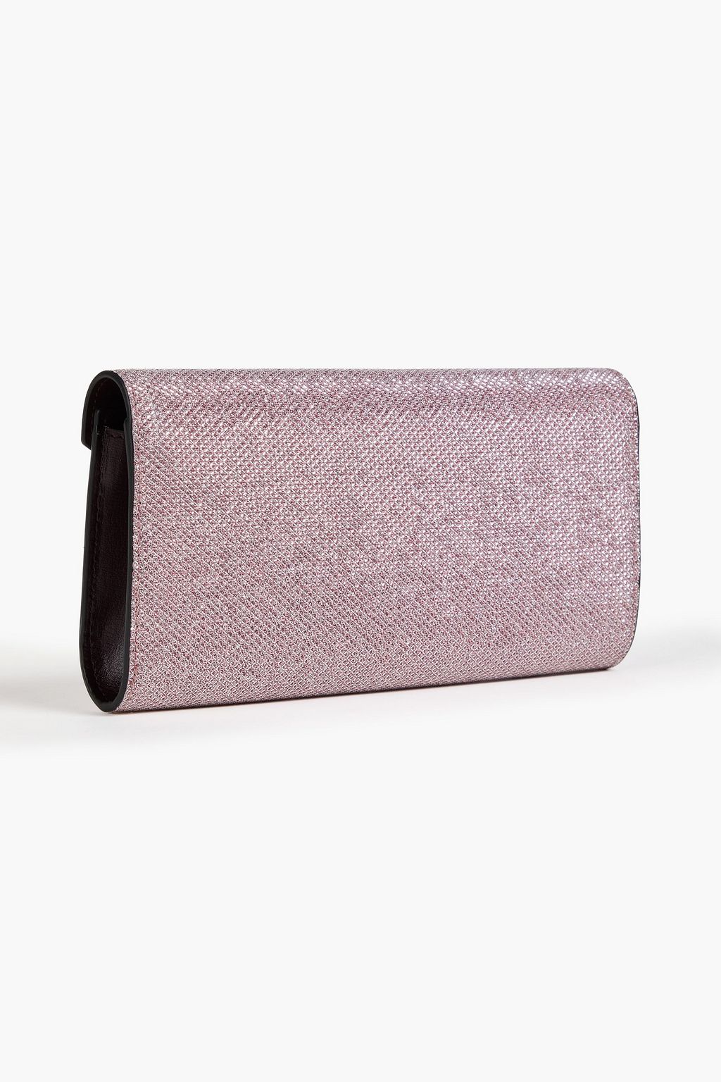 GANNI Banner Envelope glittered woven clutch