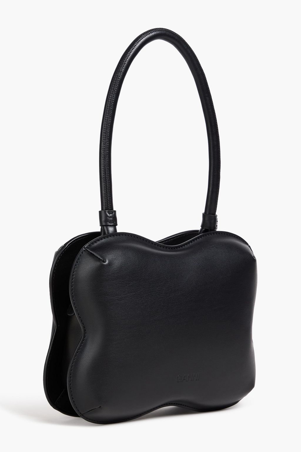 GANNI Butterfly leather-blend shoulder bag