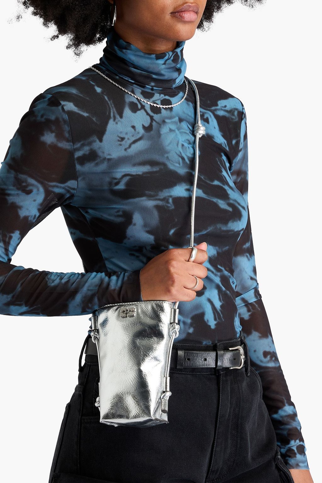 GANNI Metallic shoulder bag