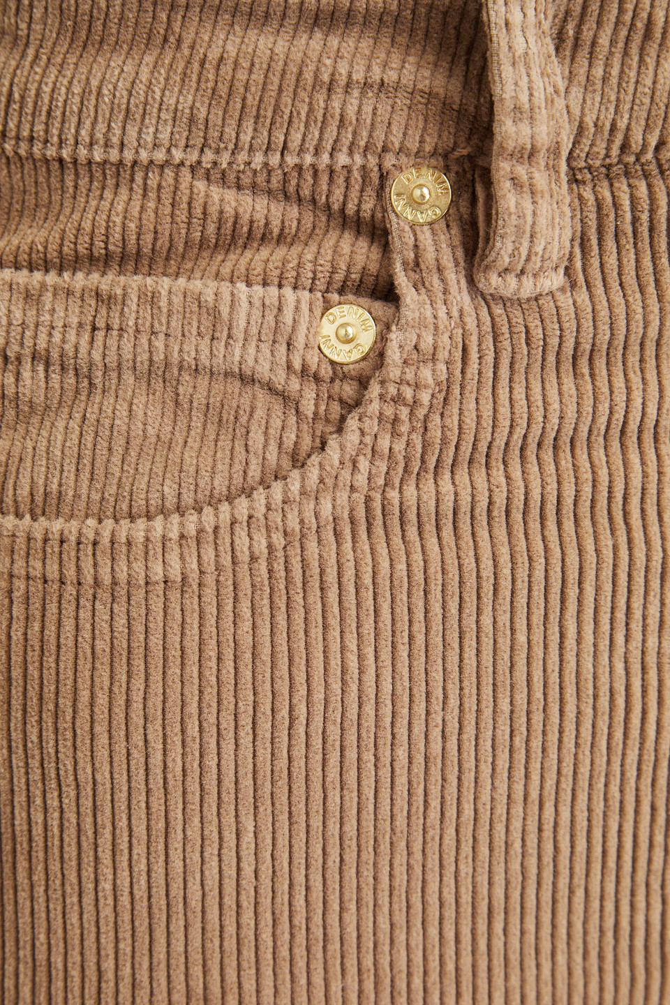 Ganni Corduroy Flared Pants In Multi