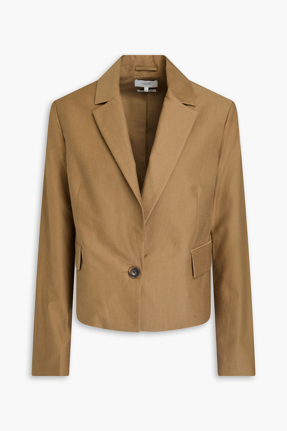 . Cotton and wool-blend twill blazer