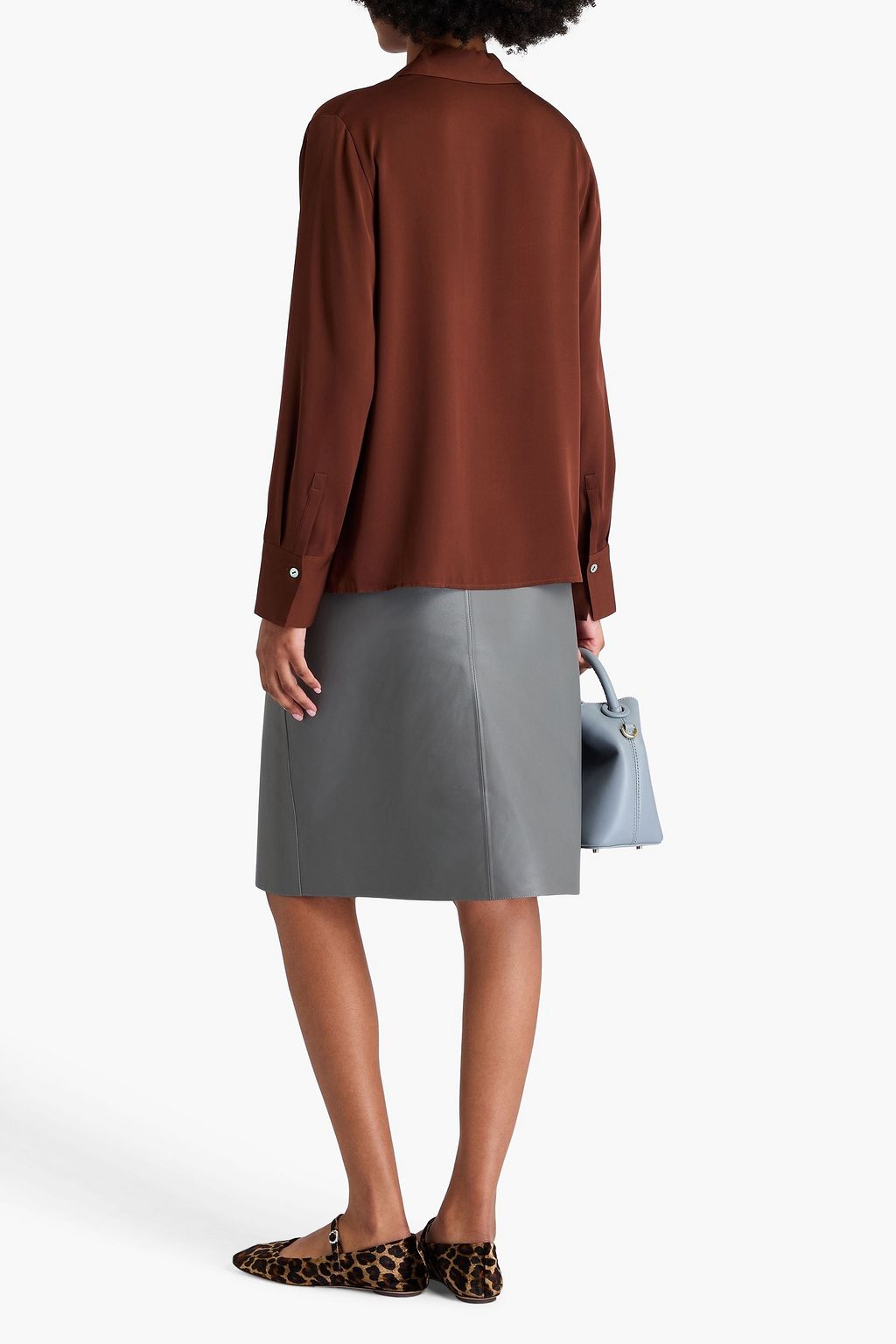 VINCE. Bluse aus Crêpe de Chine aus einer Seidenmischung