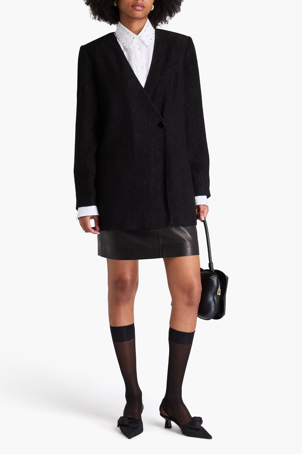 GANNI Cloqué blazer