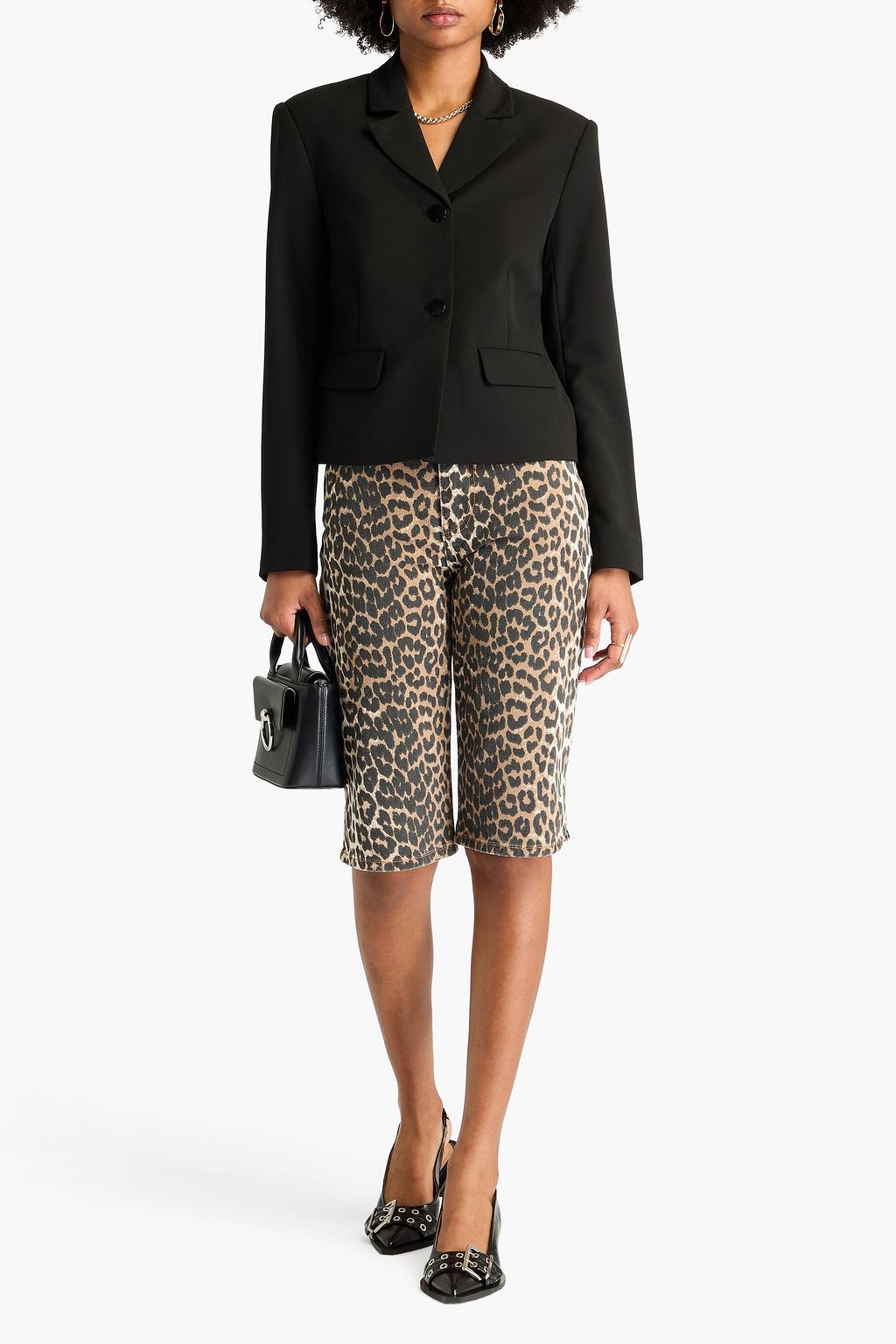 GANNI Blazer aus Twill