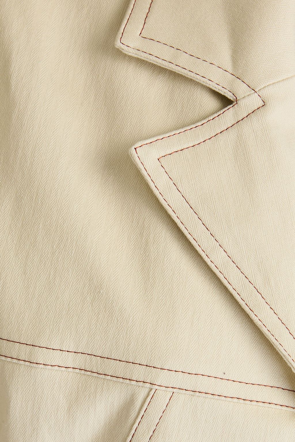 GANNI Herringbone cotton-blend jacket