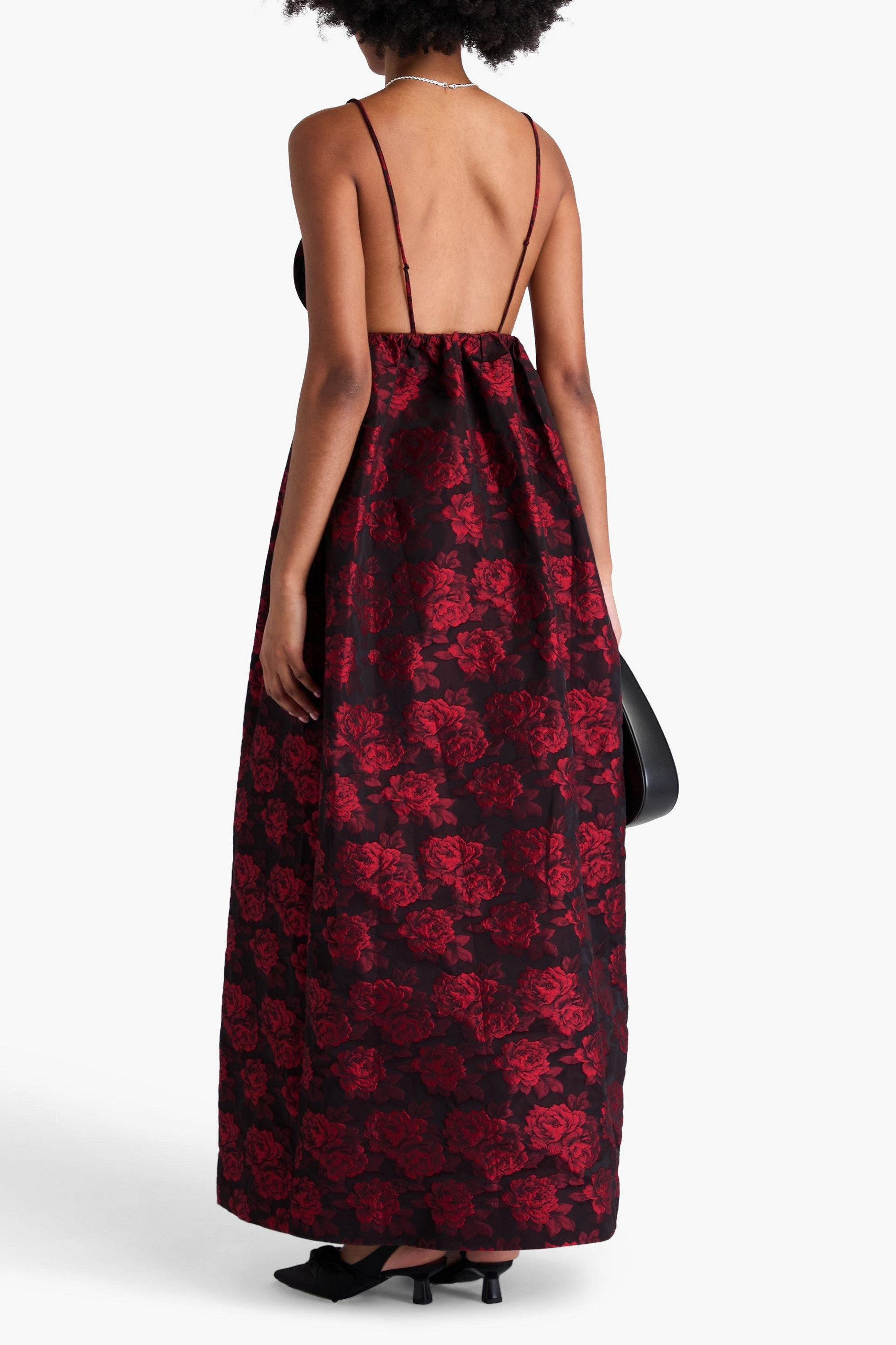 GANNI - Floral-jacquard maxi dress | Plush GANNI - Floral-jacquard maxi dress | Plush