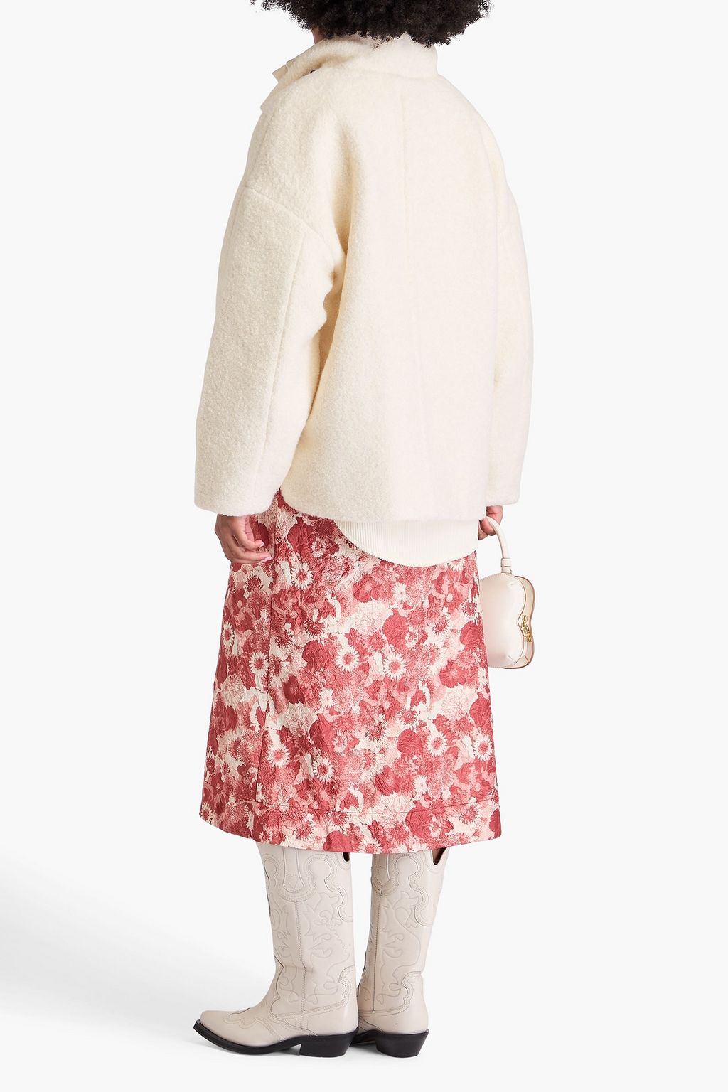 GANNI Wool-blend bouclé jacket