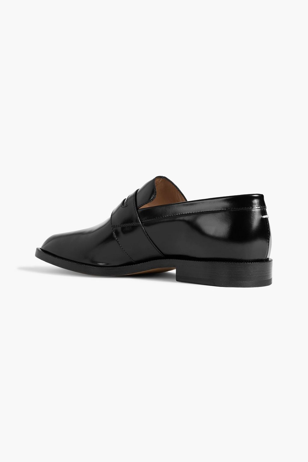 MAISON MARGIELA Tabi split-toe glossed-leather loafers