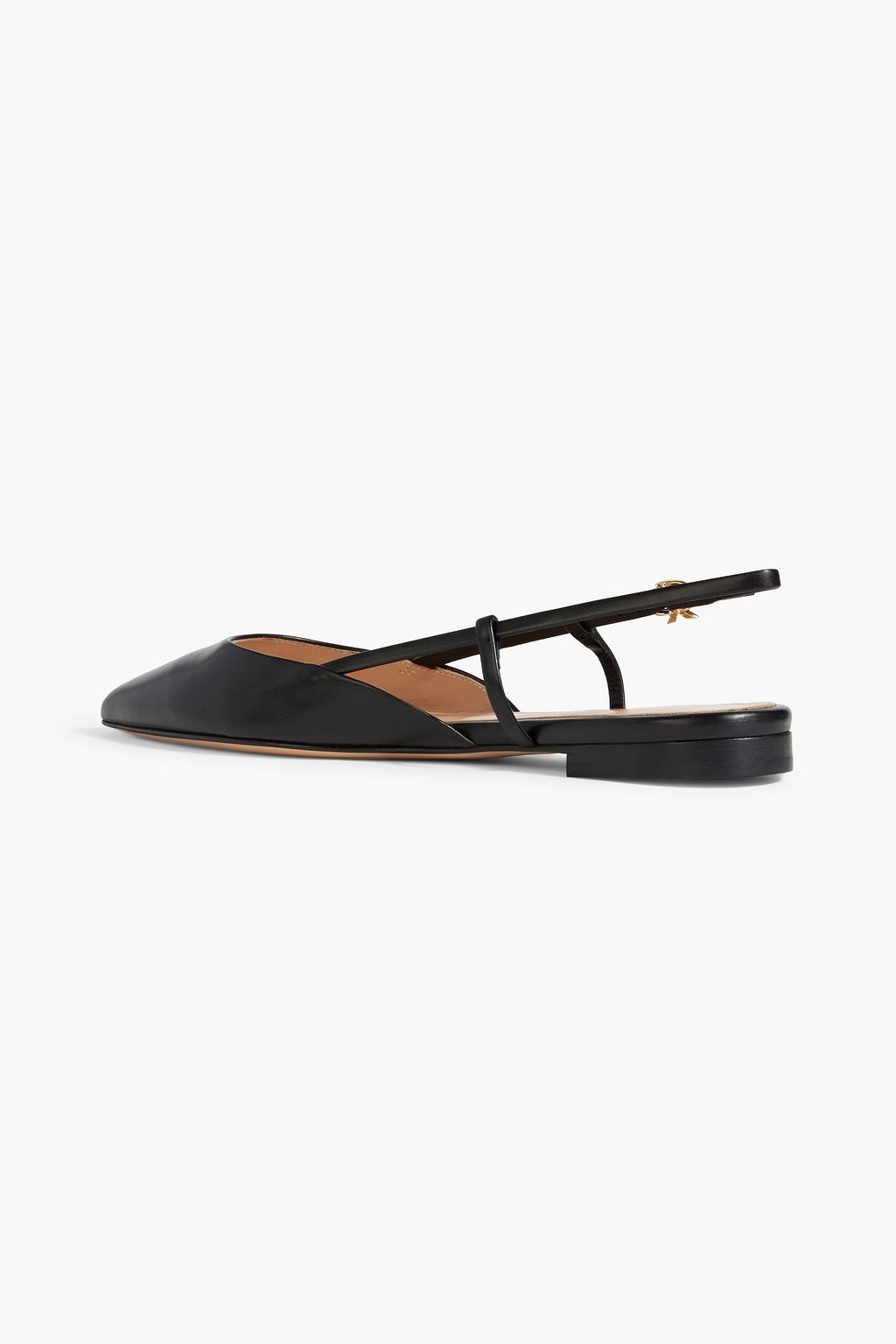 GIANVITO ROSSI Ascent 05 leather slingback point-toe flats