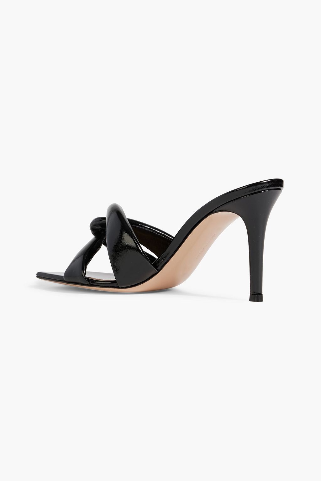 GIANVITO ROSSI Amour twisted patent-leather mules