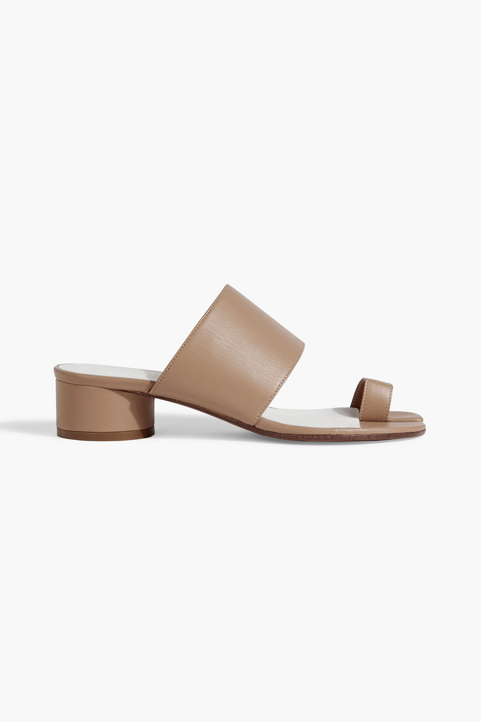Tabi split-toe leather mules