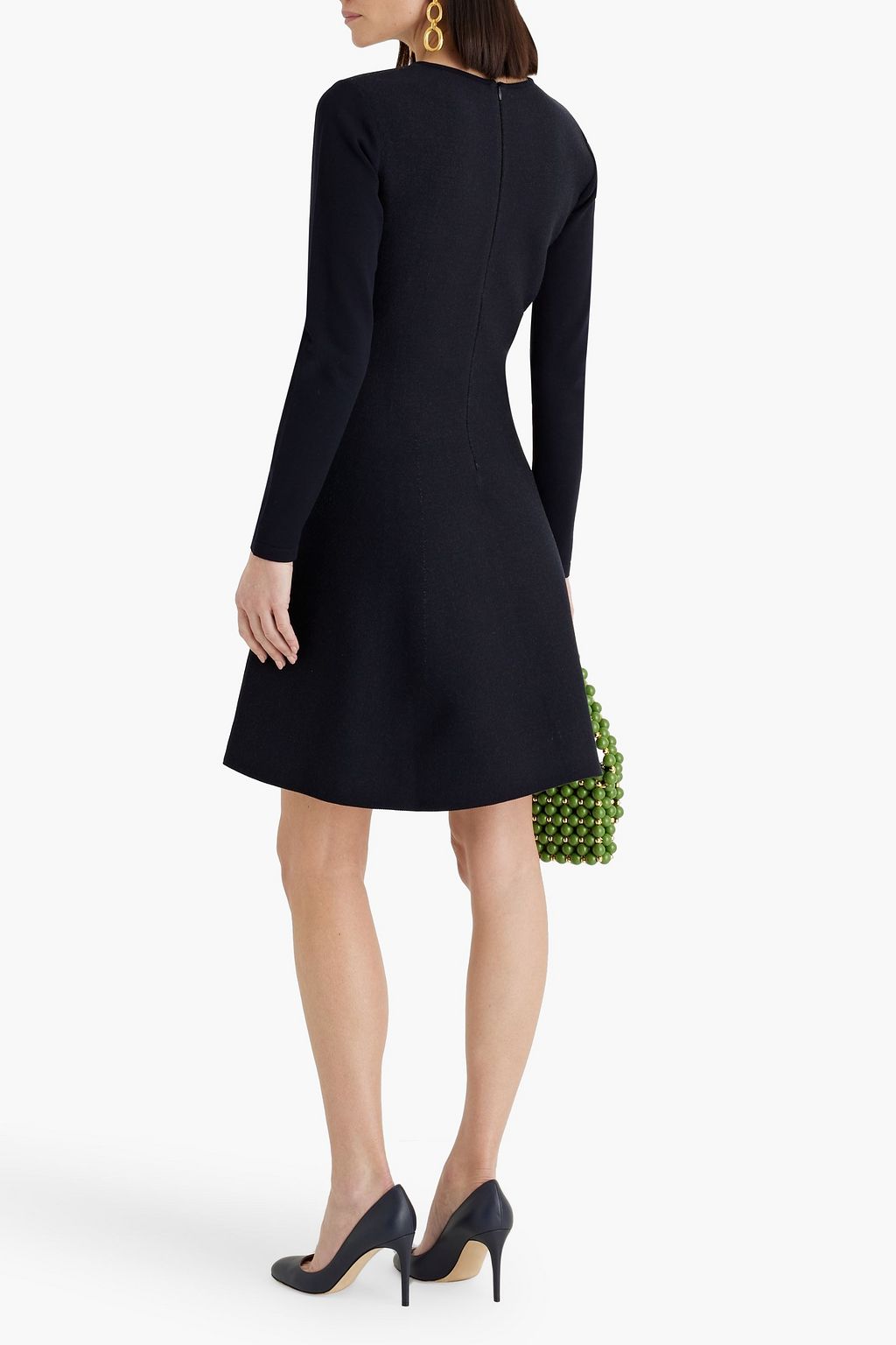 OSCAR DE LA RENTA Jacquard-knit mini dress