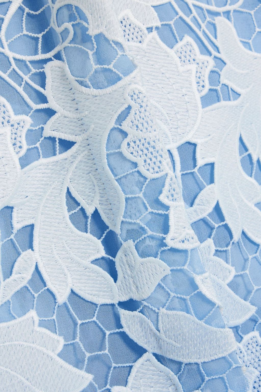 OSCAR DE LA RENTA Dégradé guipure lace shirt