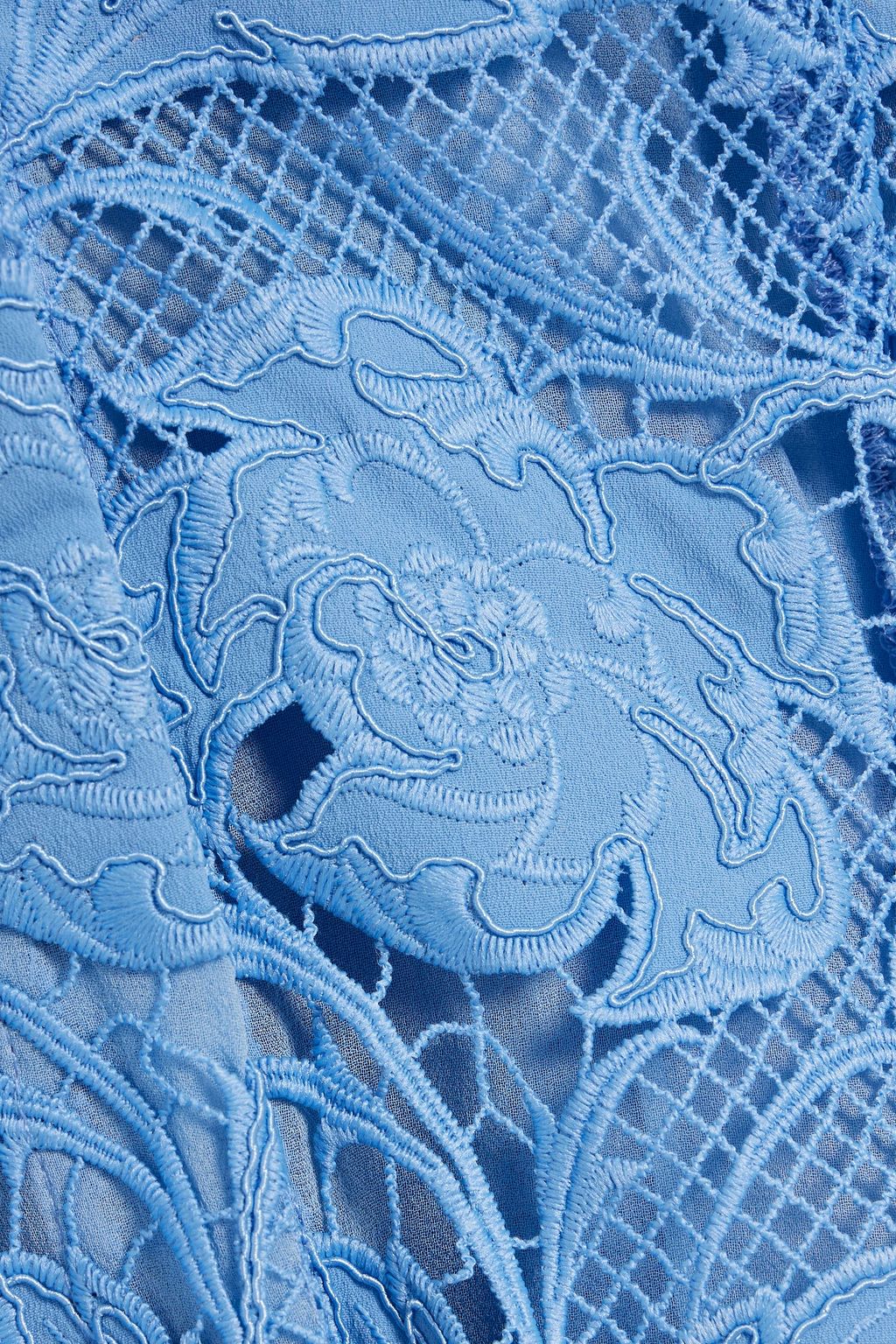 OSCAR DE LA RENTA Guipure lace shirt