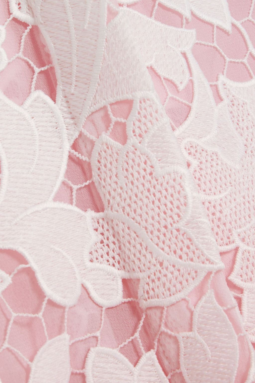 OSCAR DE LA RENTA Dégradé guipure lace shirt