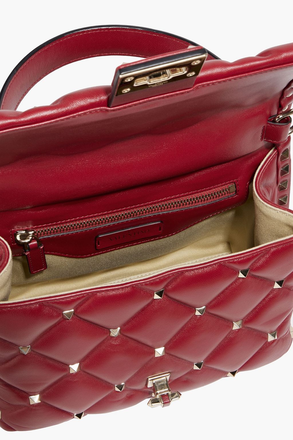 VALENTINO GARAVANI Candystud quilted leather tote