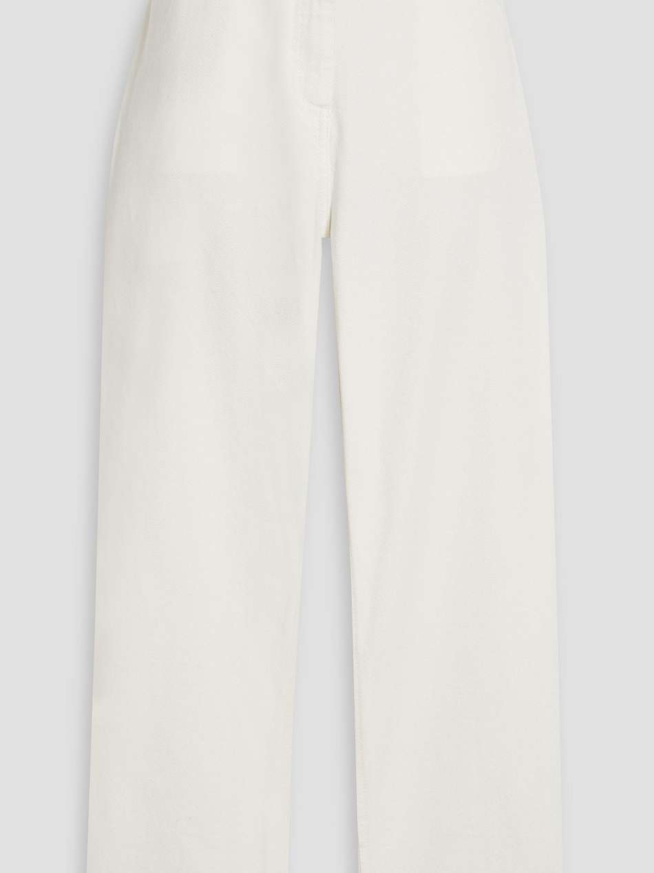 high-rise tapered jeans