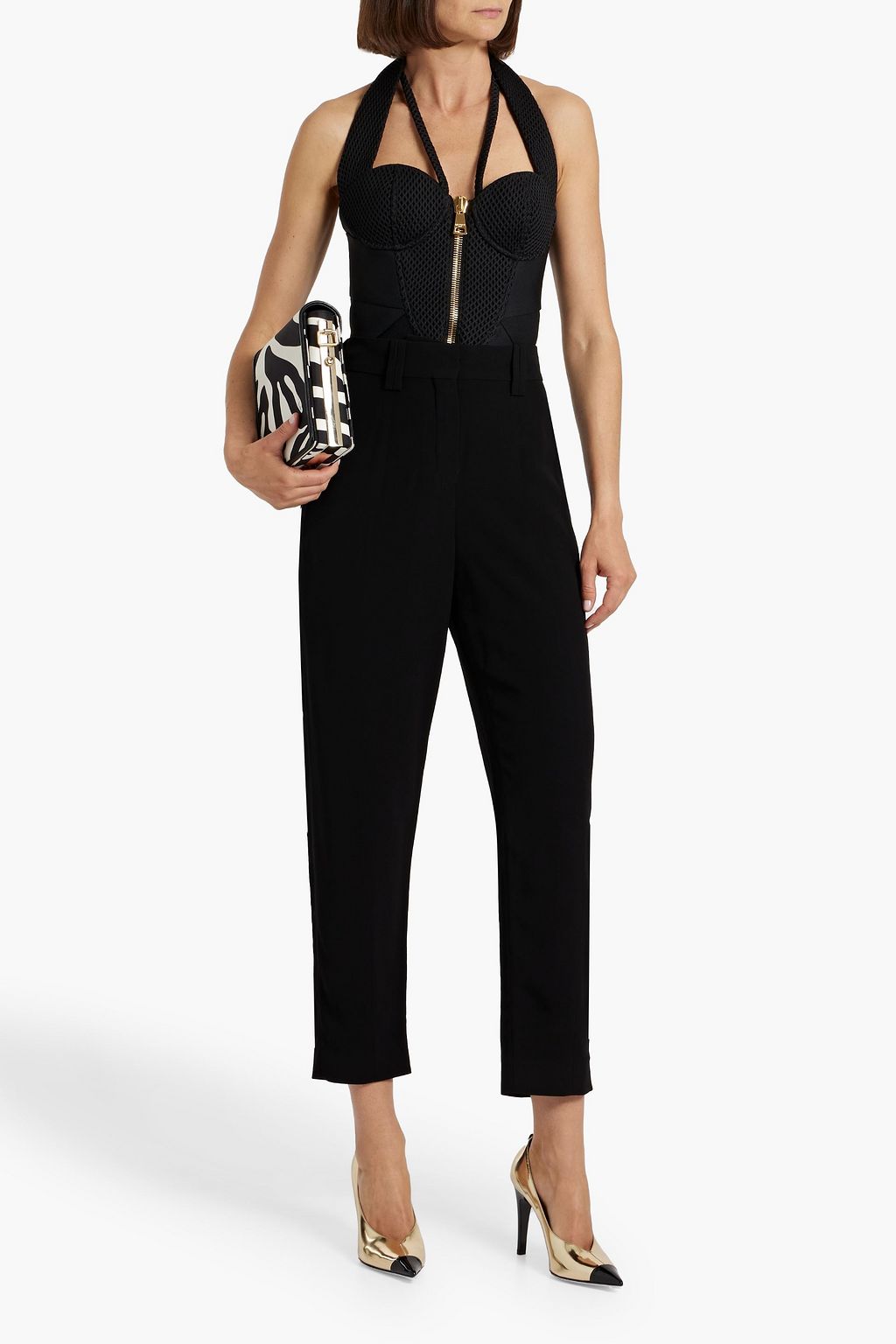 BALMAIN Crepe tapered pants