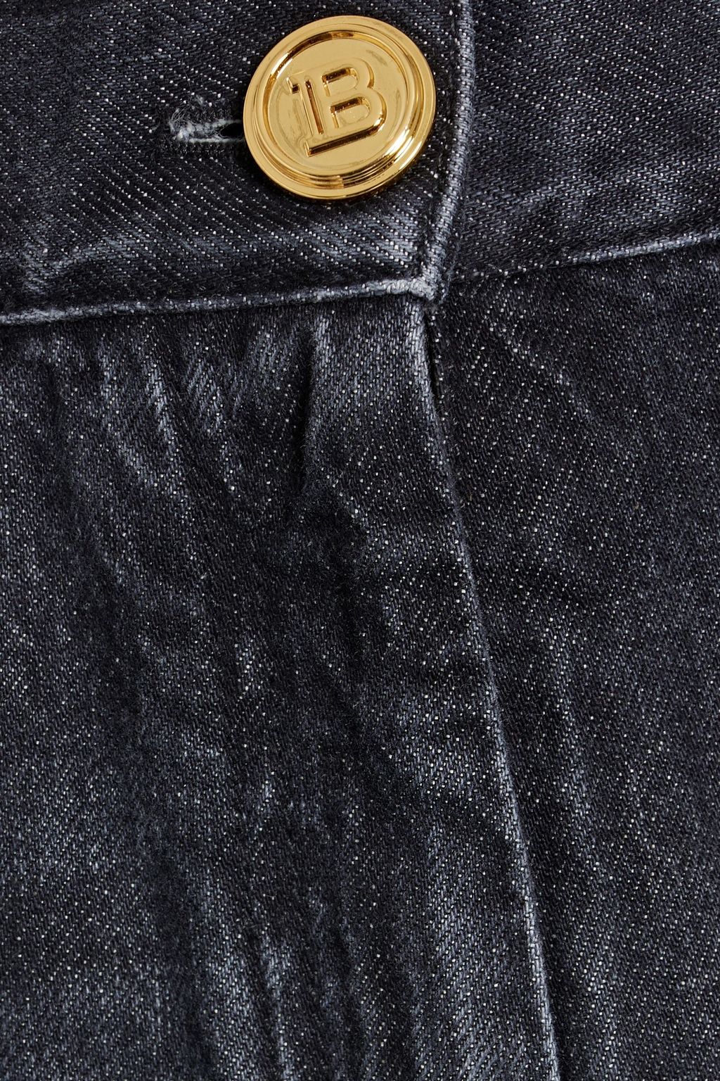 BALMAIN High-rise tapered jeans