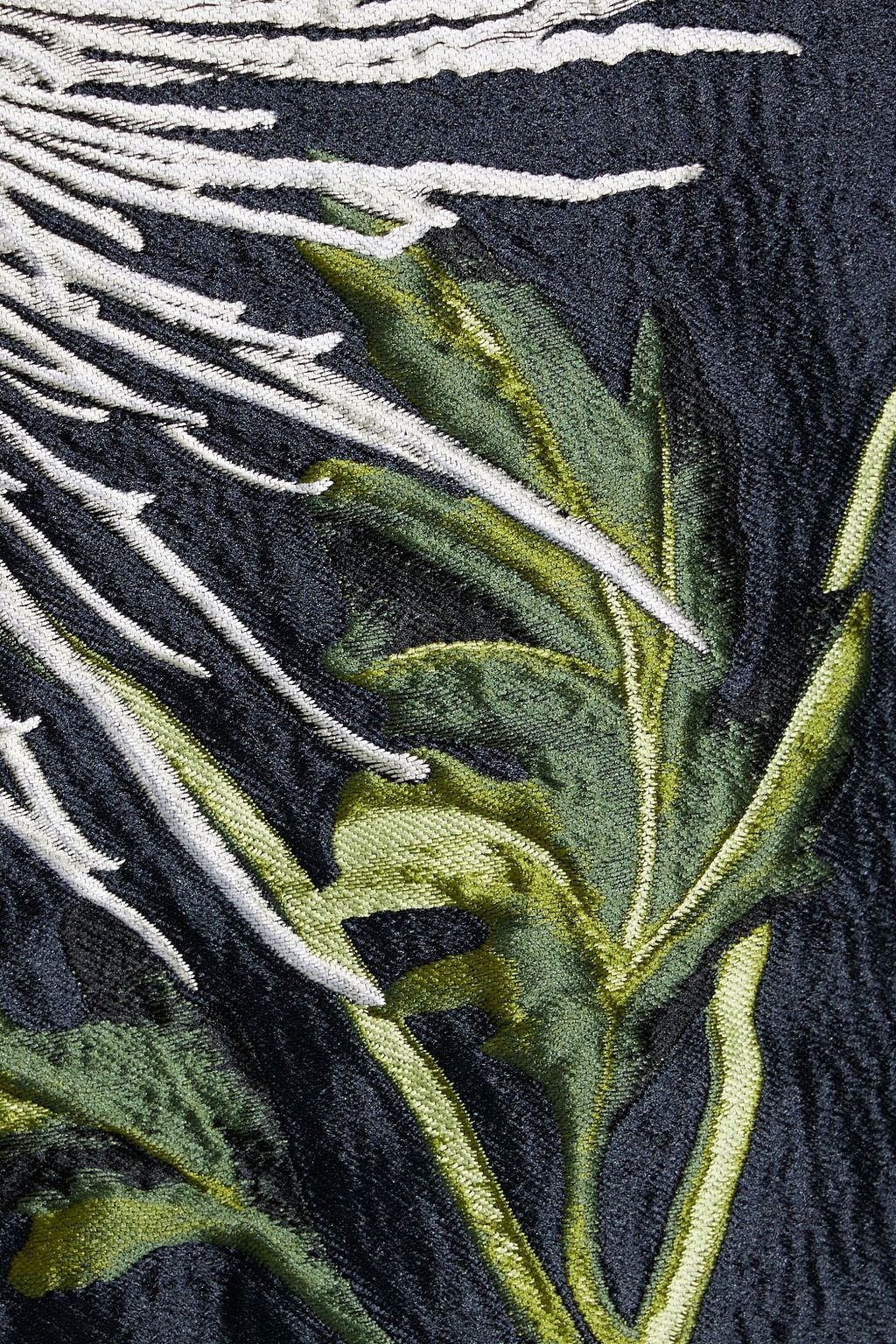OSCAR DE LA RENTA Embroidered fil coupé organza mini dress