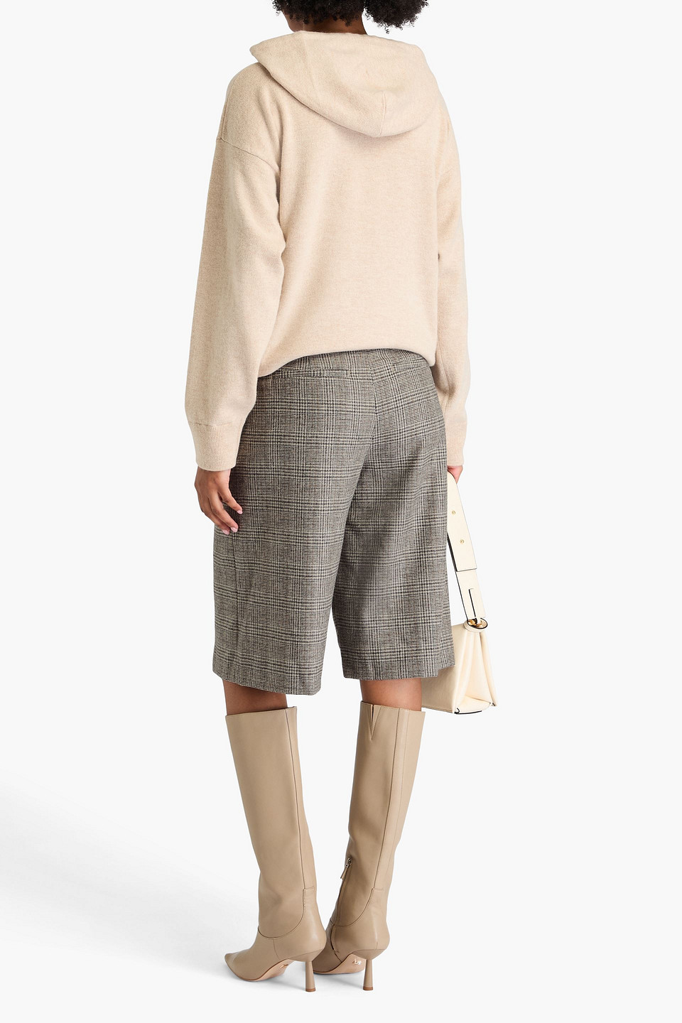 Vince Shorts Aus Flanell Aus Einer Wollmischung Mit Glencheck-muster In Multi