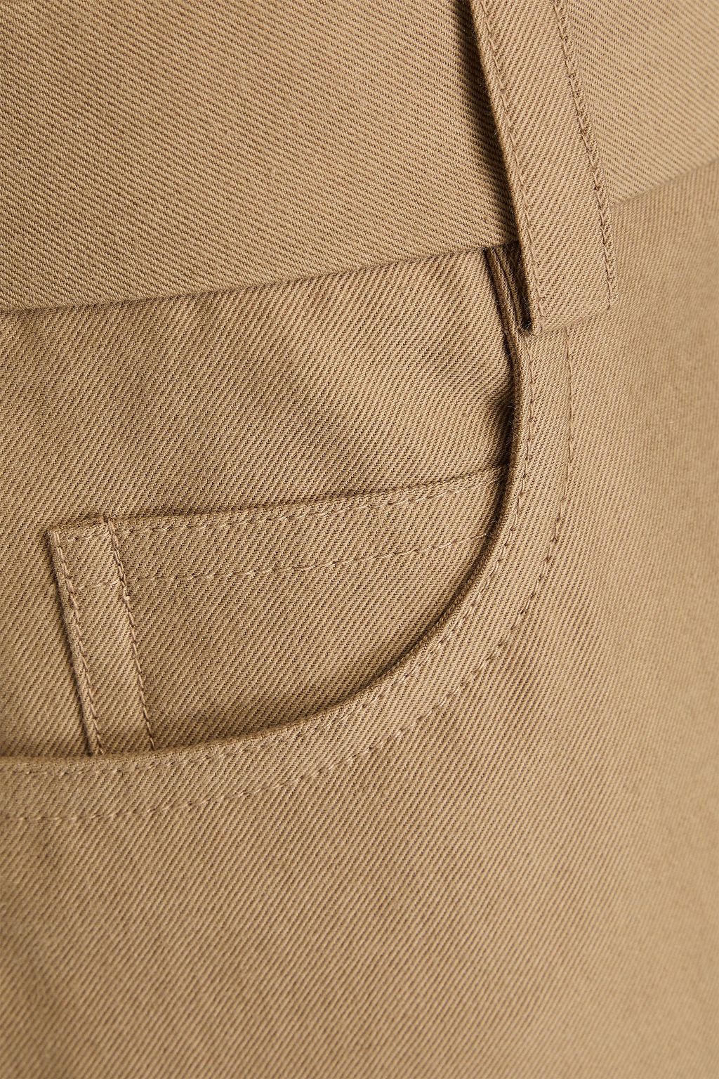 VINCE. Cotton and wool-blend twill culottes