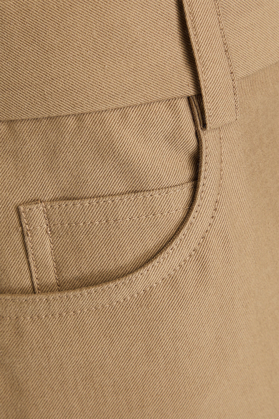 Vince Cotton And Wool-blend Twill Culottes