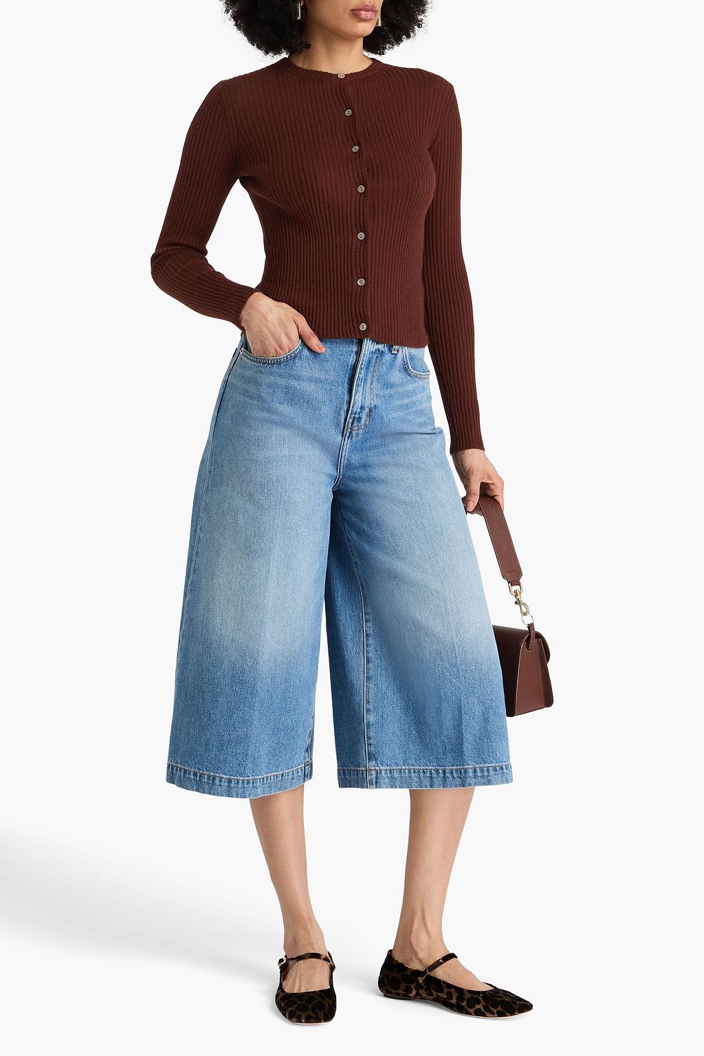 VINCE. Ribbed cashmere and silk-blend cardigan