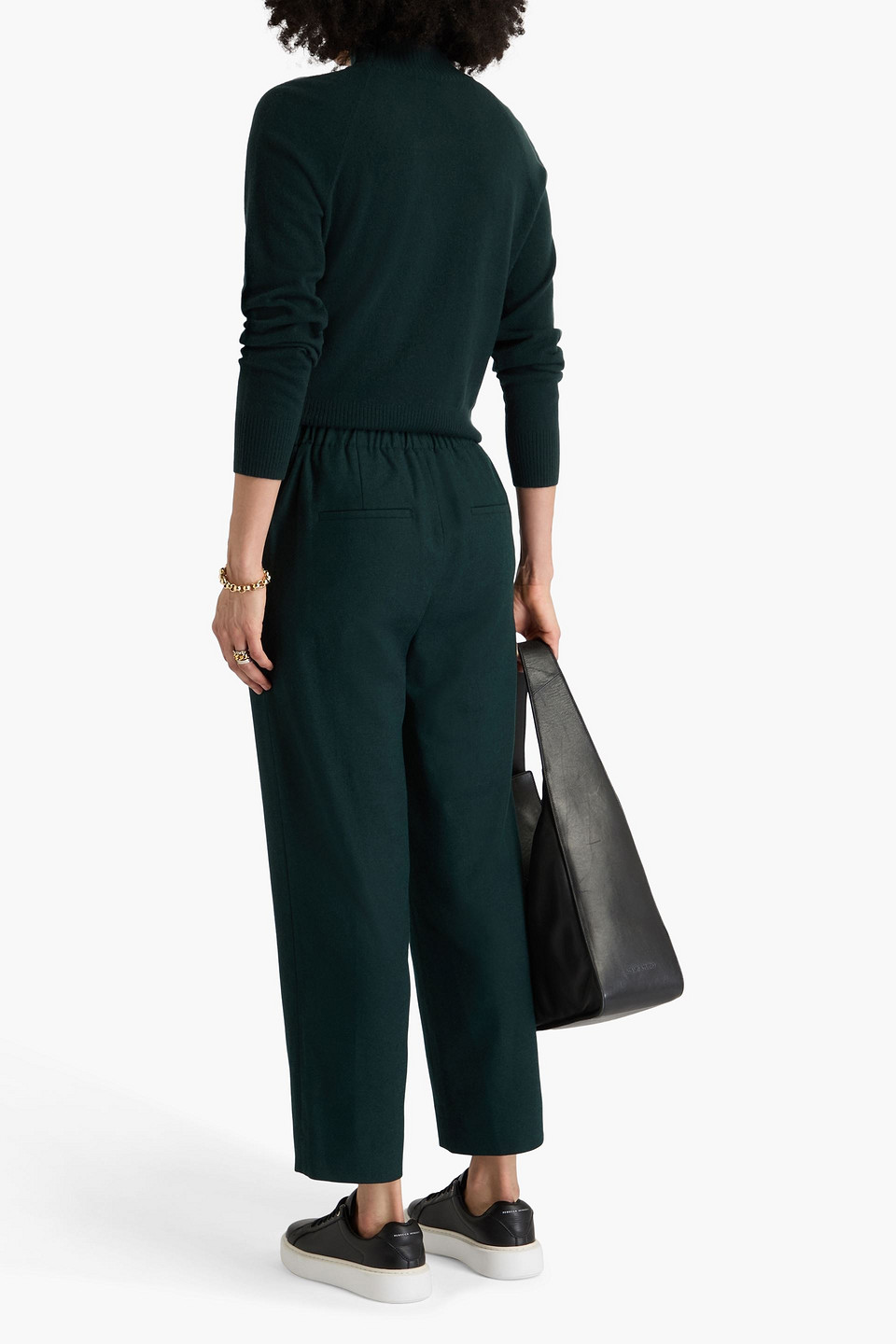  Vince. - Wool-blend Turtleneck Sweater - Green - Xxs 
