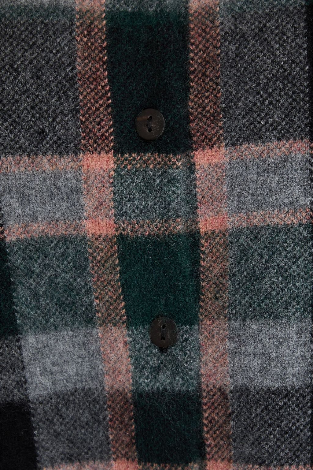 VINCE. Checked cashmere cardigan