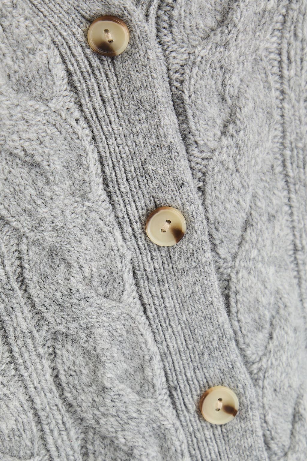 VINCE. Cable-knit wool-blend vest