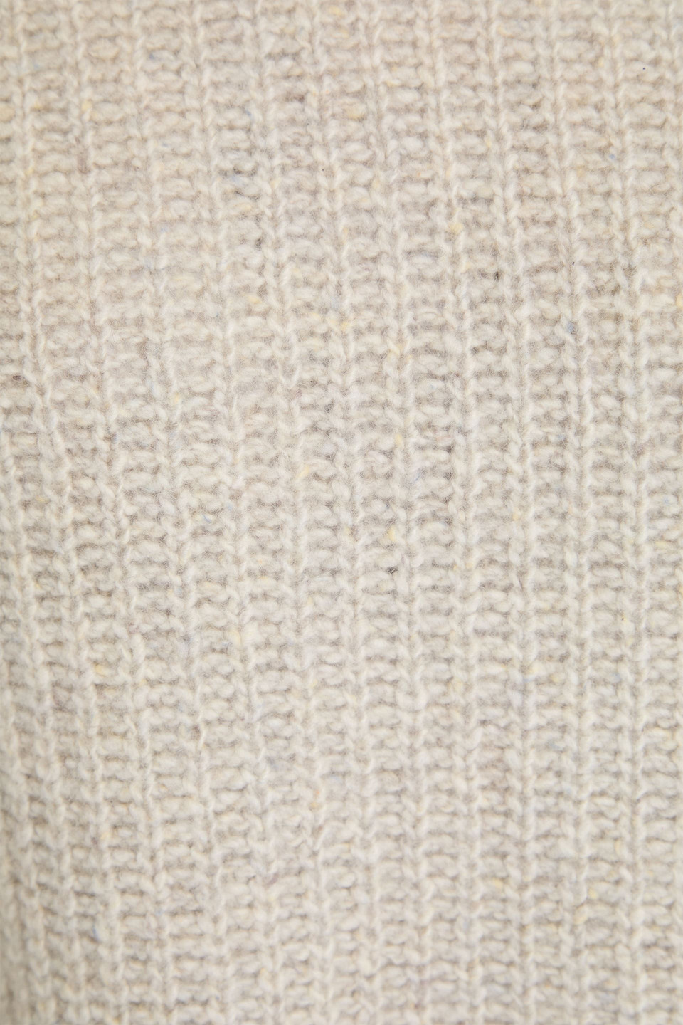 Vince Ribbed Donegal Cashmere Tunic In Gray