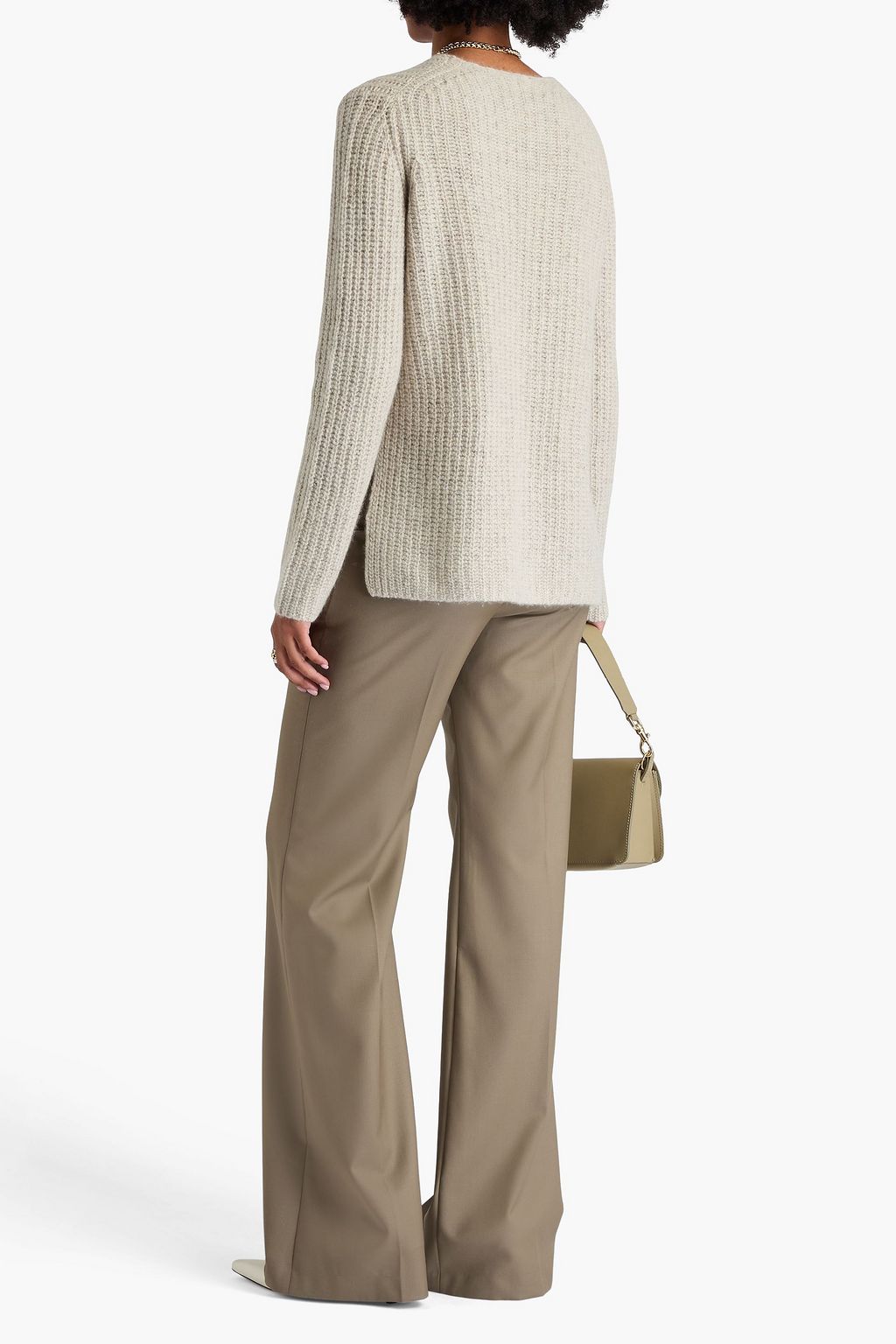 VINCE. Ribbed Donegal cashmere sweater