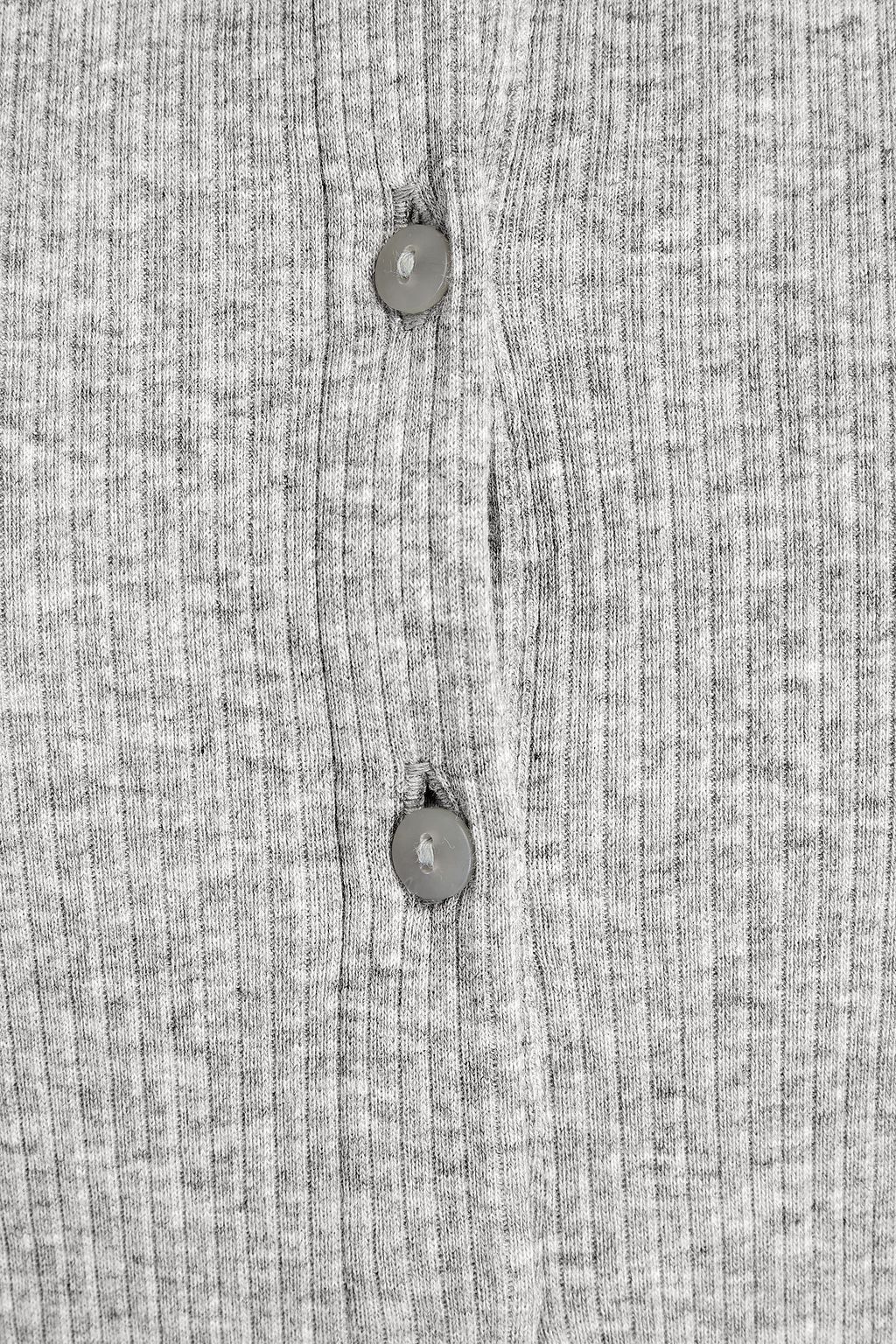 VINCE. Ribbed cotton-jersey polo shirt
