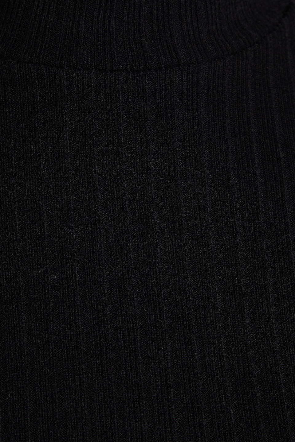 Vince Ribbed-knit Mini Dress In Black