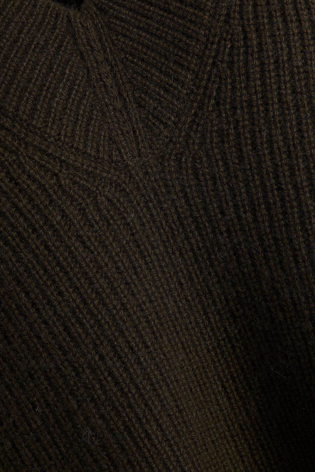 VINCE. Ribbed wool and cashmere-blend vest