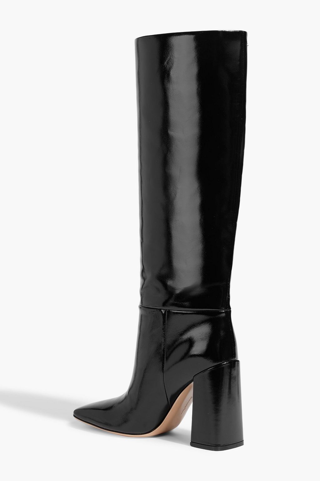GIANVITO ROSSI Vanta glossed-leather knee boots